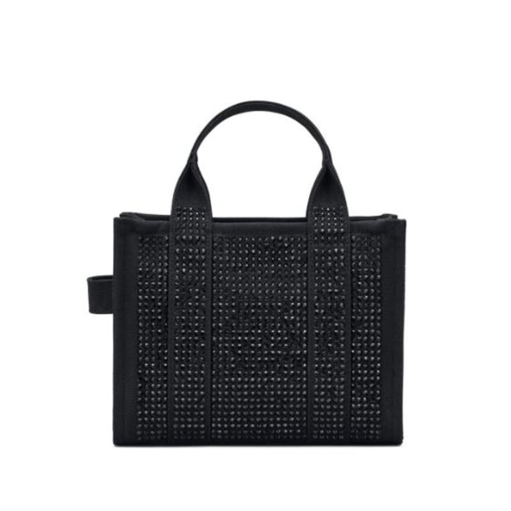 NWT! Marc Jacobs The MINI Crystal Canvas Tote bag BLACK - Picture 10 of 13